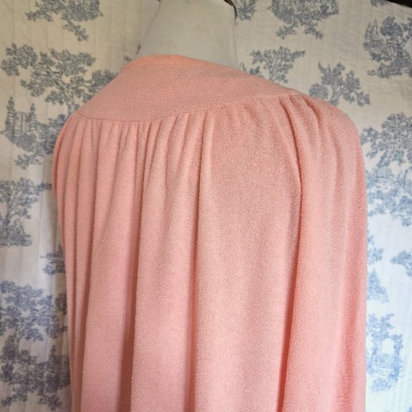 Size L to XL Vintage 1970s Leisure Lady Terry Zip Front Robe - Picture 10 of 14